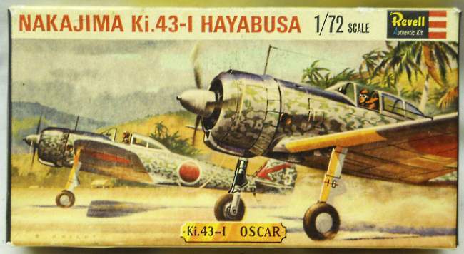 Revell 1/72 Nakajima Ki-43 Hayabusa Oscar, H641 plastic model kit